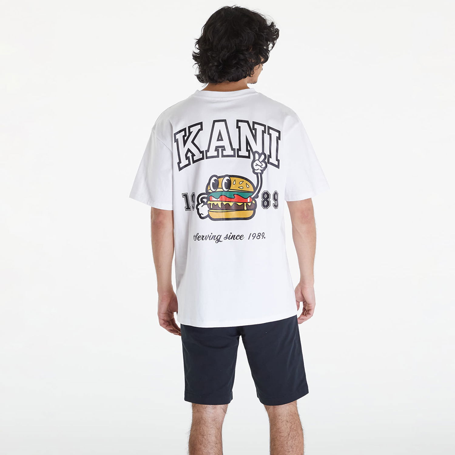 Majica Karl Kani Small Signature Burger Tee White Bela | KM241-039-1, 1