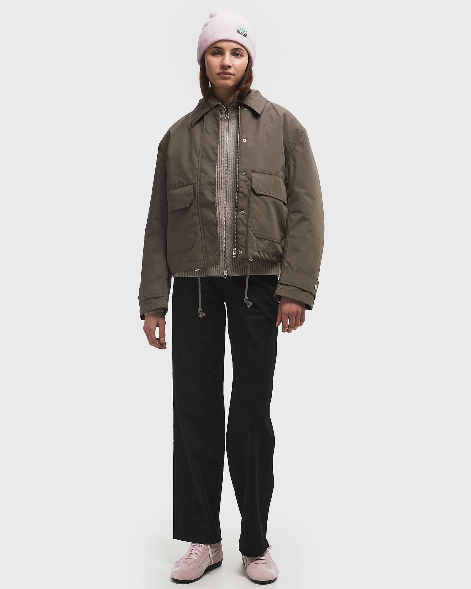 Puhovka Samsoe Samsoe Samsøe & Samsøe SARIVERA Jacket, Size L Rjava | F24400002-BUNGEE-CORD, 1