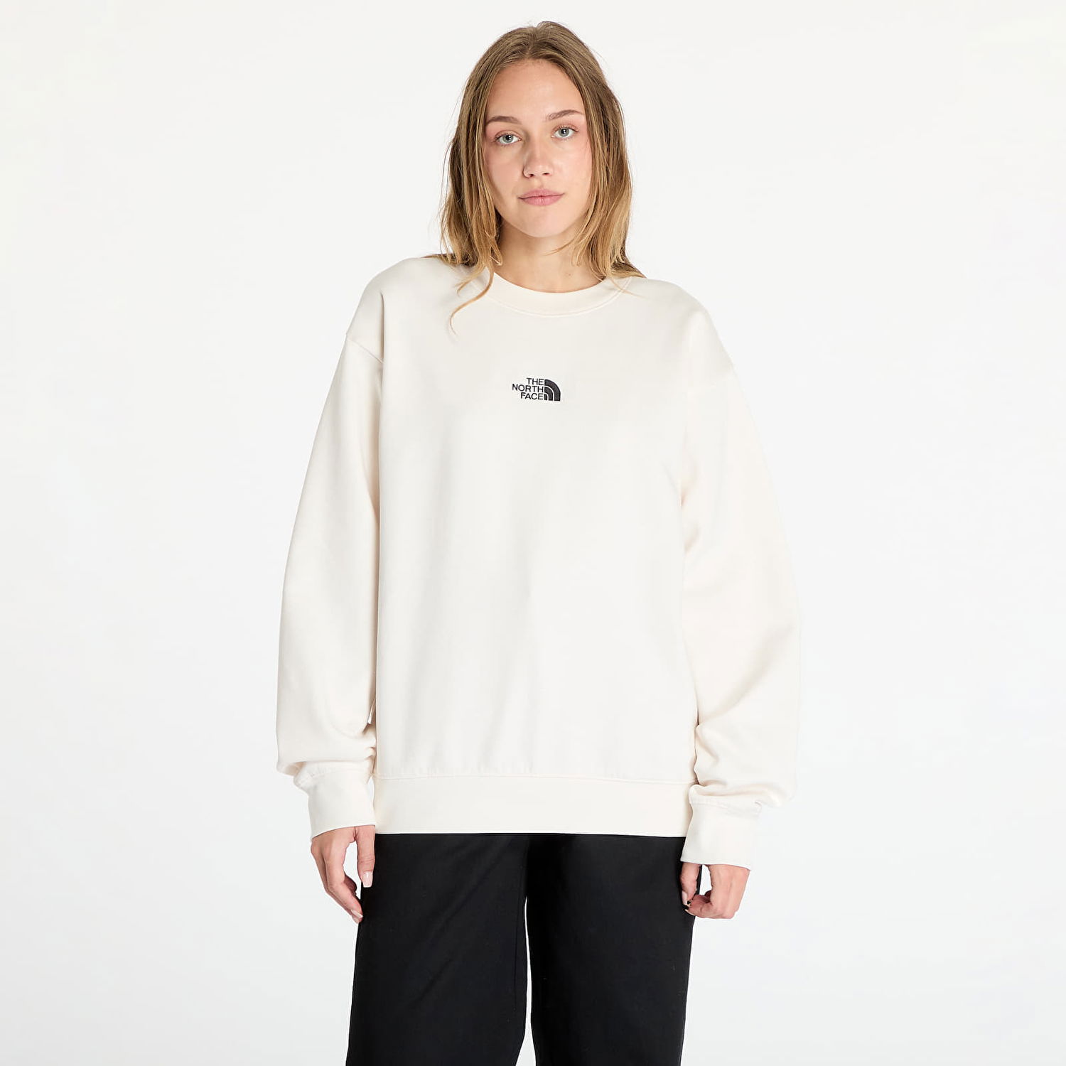 Pulover The North Face Sweatshirt W Essential Oversize Crew White Dune XS Bela | NF0A89EPQLI1, 0
