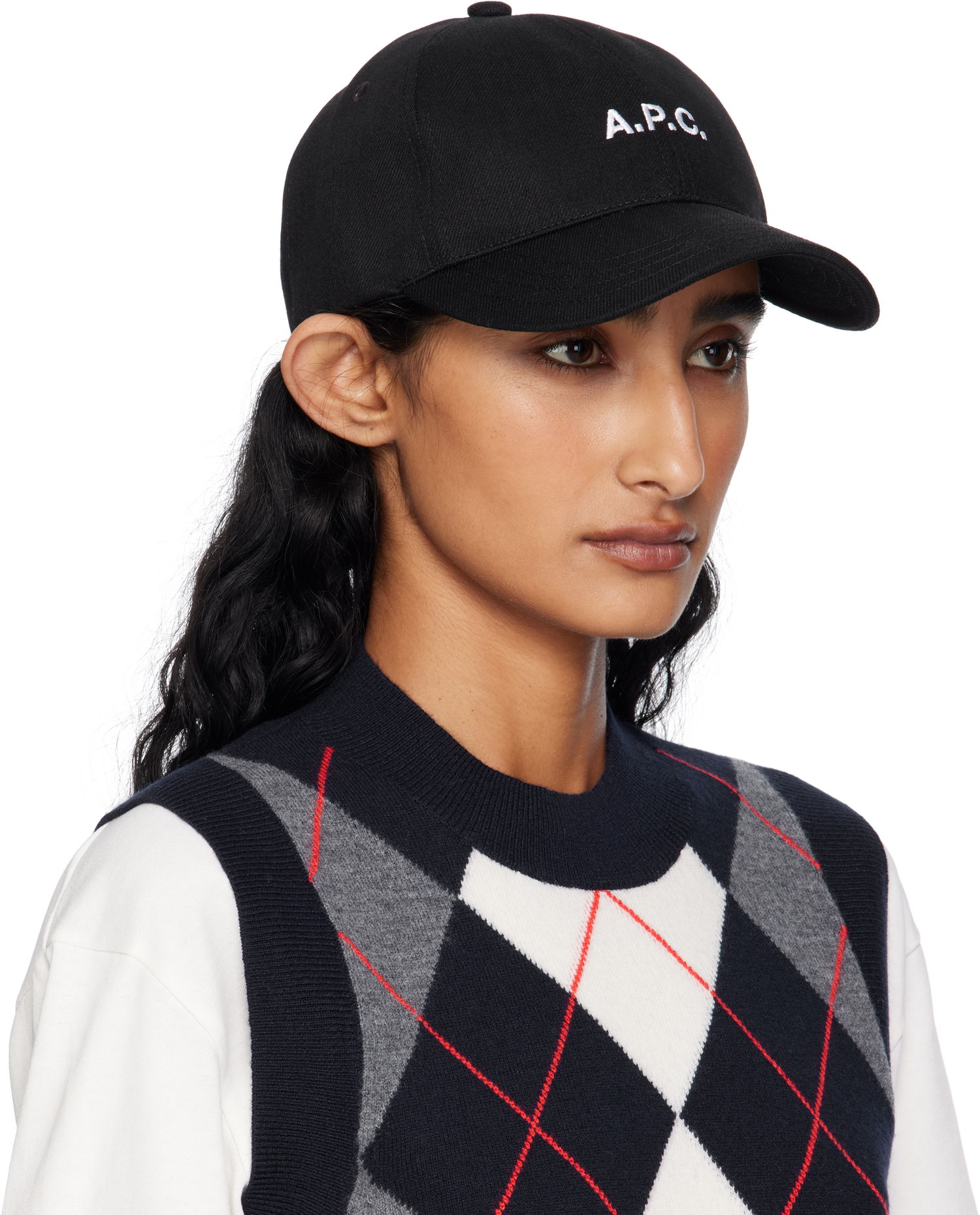 Kapa A.P.C. A.P.C. Charlie Baseball Cap Črna | COZZS-M24069, 1