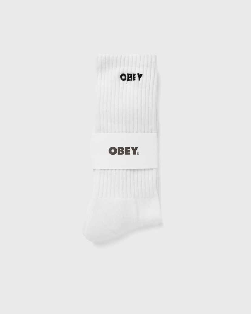 Nogavice OBEY Bold Socks Bela | 100260144-WHT