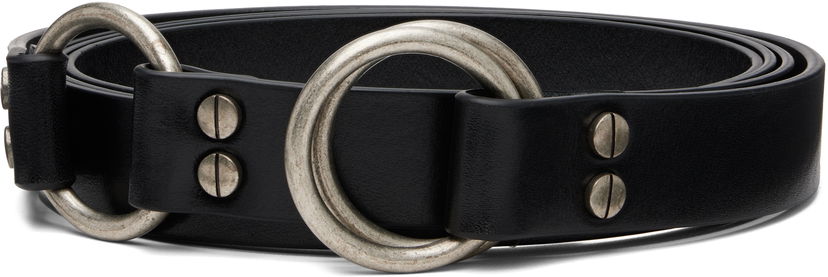 Pasovi Ann Demeulemeester Ann Demeulemeester Marek Leather Belt Črna | B0012950-LT167-099