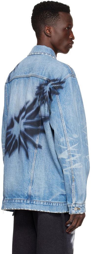 Jakna We11done We11done Tie-Dye Denim Jacket Modra | WD-DJ1-22-356-U-BL, 2