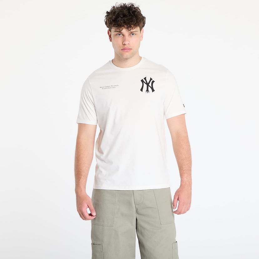 Majica New Era New Era New York Yankees Arch Graphic Regular Tee Bela | 60667714
