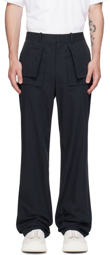 Cargo hlače Helmut Lang Helmut Lang Utility Car Trousers Mornarica | O04HM213, 0