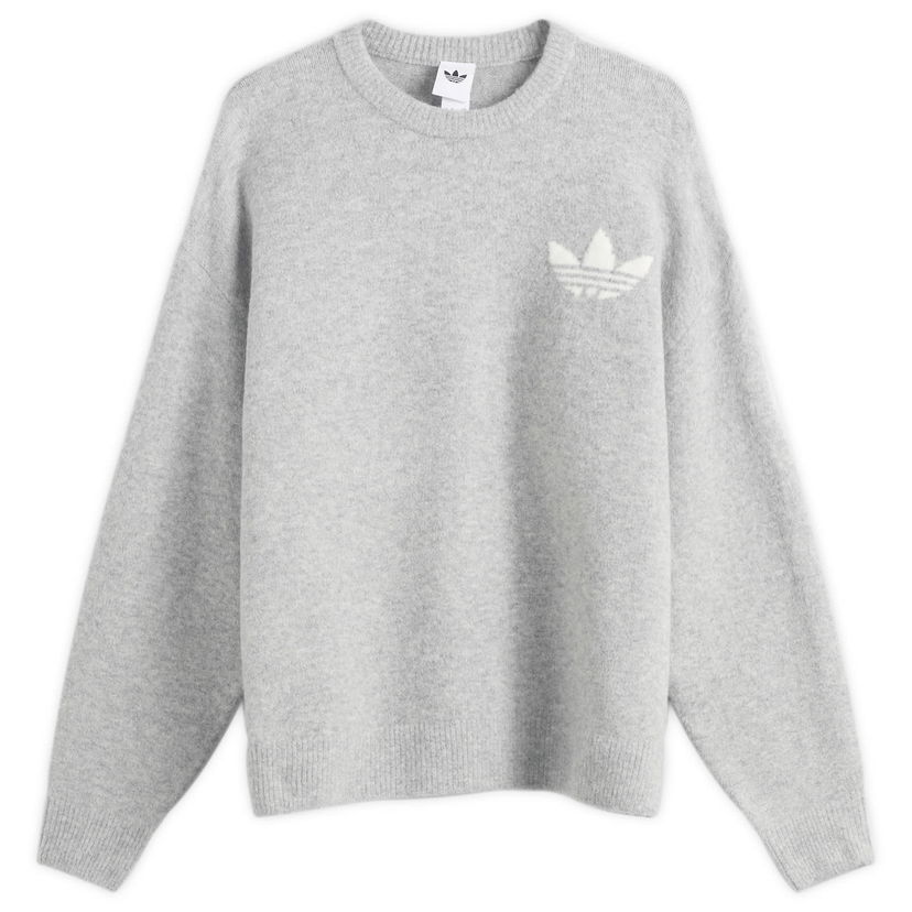 Pleteni pulover adidas Originals Knitted Sweatshirt, Size X-Small Siva | KF2341