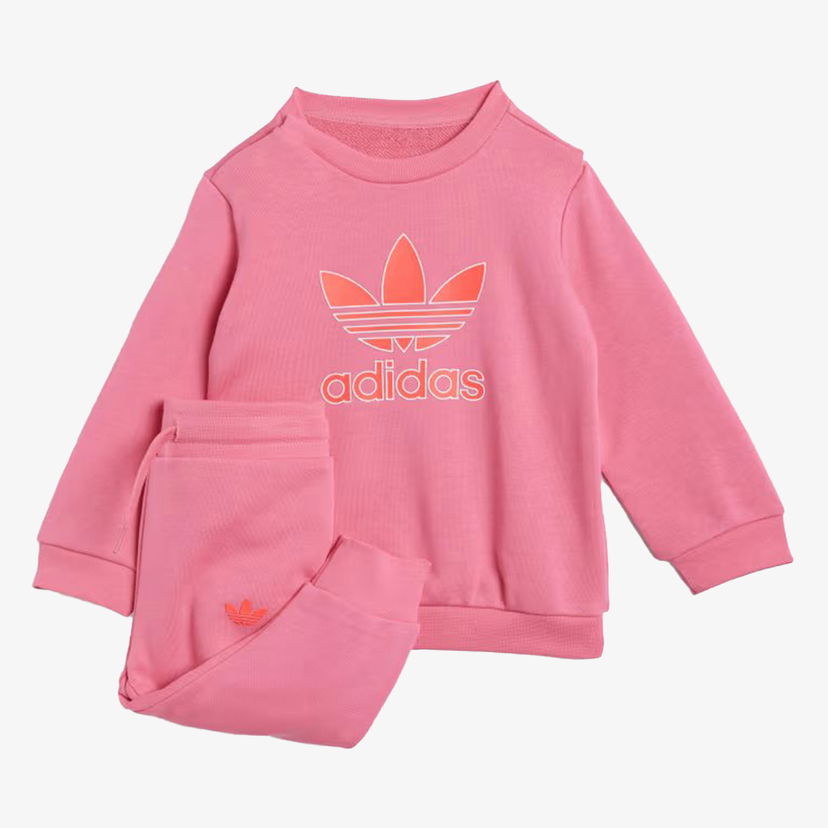 Trenirka adidas Originals adidas Crew Sweatshirt and Pants Set Roza | JY0137