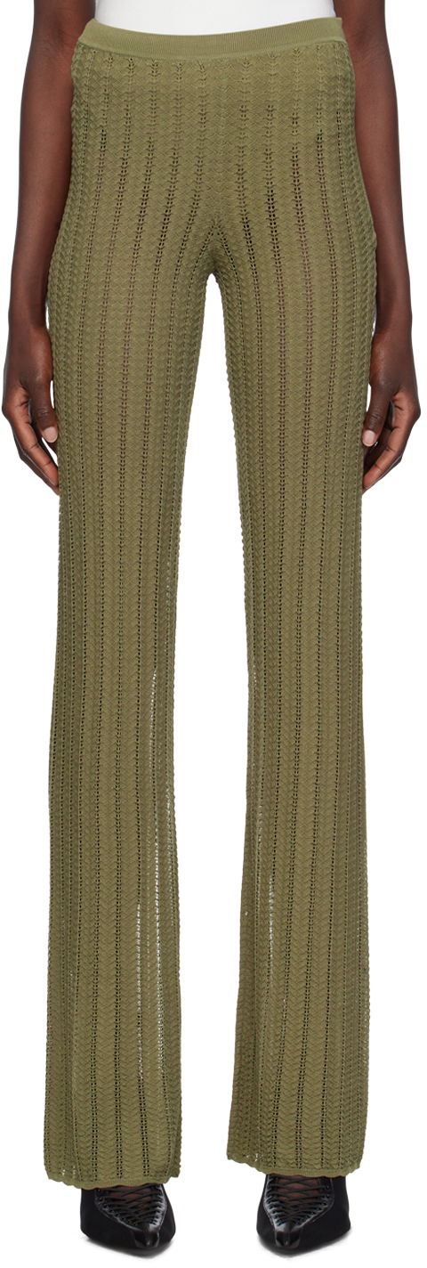 Hlače Dion Lee Dion Lee Knit Trousers Zelena | C7217P23, 0