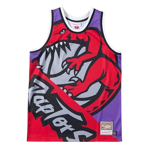 Majica brez rokavov Mitchell & Ness Mitchell & Ness Raptors Big Face 5.0 Basketball Jersey Lila | TMTK4350-TRAYYPPPPURP