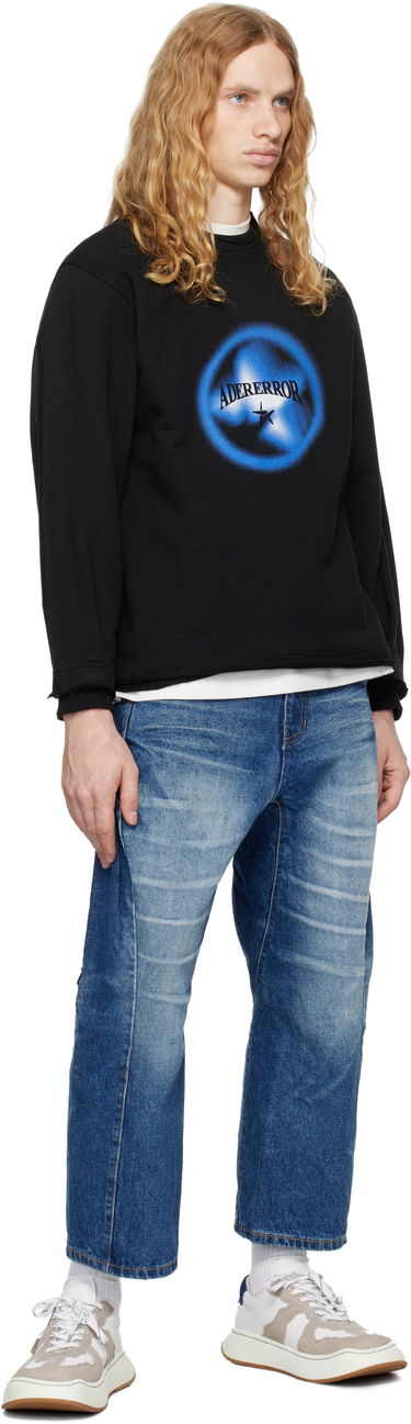 Pulover ADER ERROR Black Graphic Sweatshirt Črna | BN01FWSW0102BK, 3