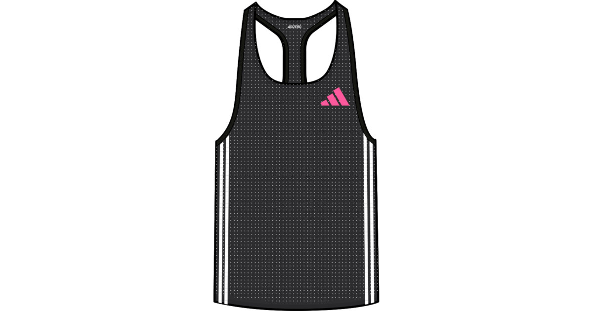 Majica brez rokavov adidas Originals Adizero Promo Tank Top Črna | ik3988, 1