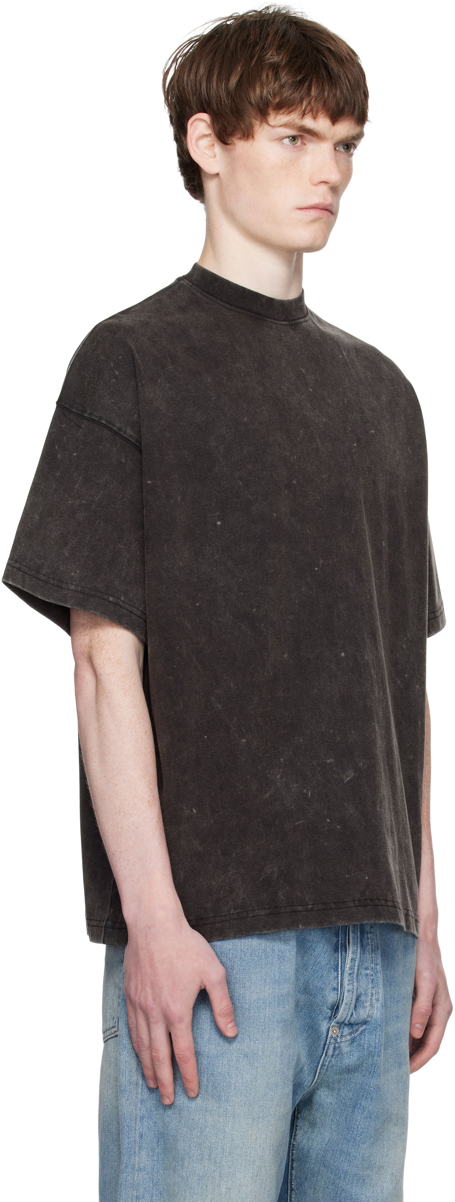 Majica We11done We11done Oversized Dyed T-Shirt Črna | WD-TT2-25-728-M-CH, 1