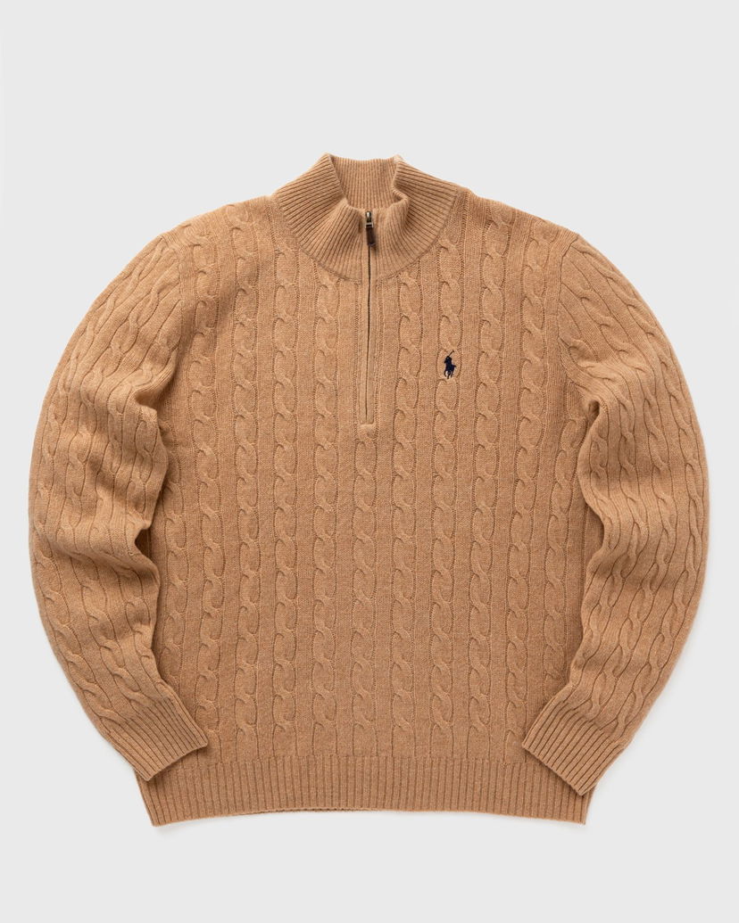 Pleteni pulover Polo by Ralph Lauren LSCABLEHZPP-LONG SLEEVE-PULLOVER Zippers & Cardigans Rjava | 710876766006