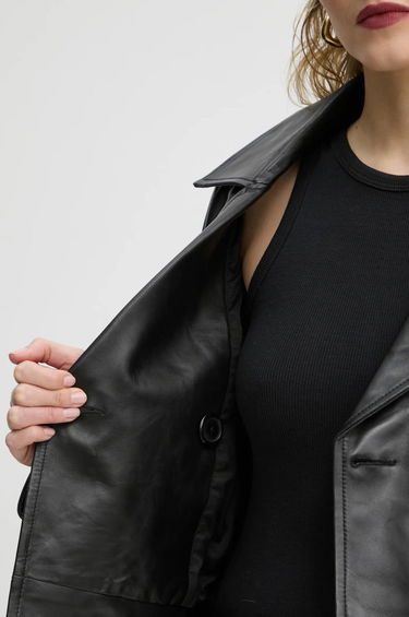 Trenčkot STAND STUDIO Stand Studio Bloom Cropped Leather Jacket Črna | 66387.7010, 6