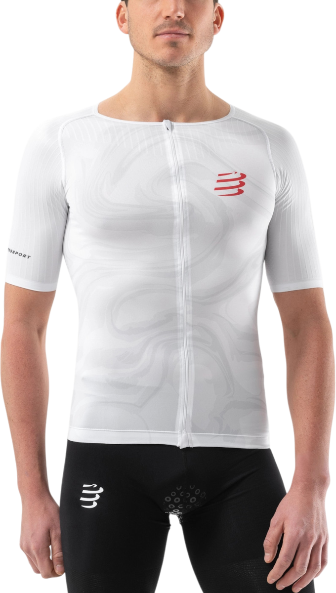Majica Compressport Postural Aero Short Sleeve Top Bela | am00178b-am00178b0011
