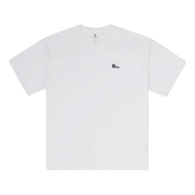 Majica Converse Loose Sneaker Patch T-Shirt Bela | 10027239-A01