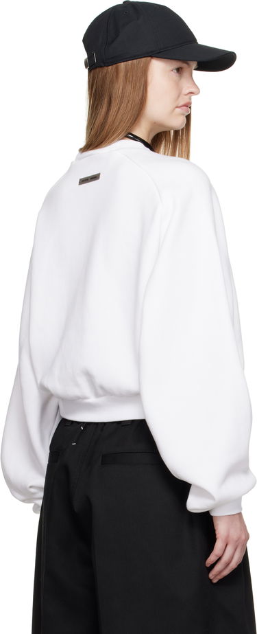 Pulover Fear of God Fear of God ESSENTIALS Fleece Raglan Crewneck Sweatshirt Bela | 192SP257834FW, 2