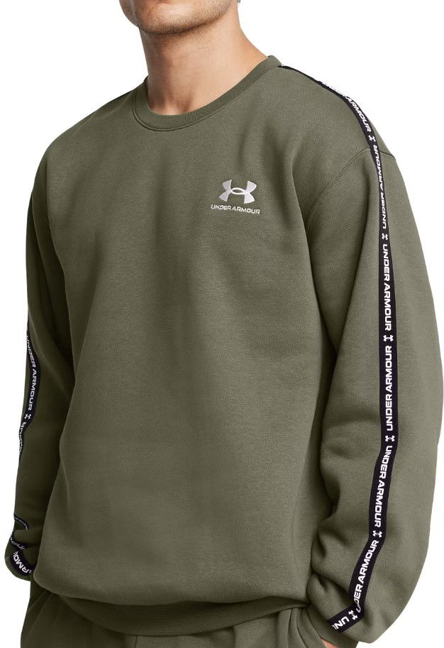 Pulover Under Armour Under Armour Icon Fleece Taping Crew Sweatshirt Zelena | 1389357-390