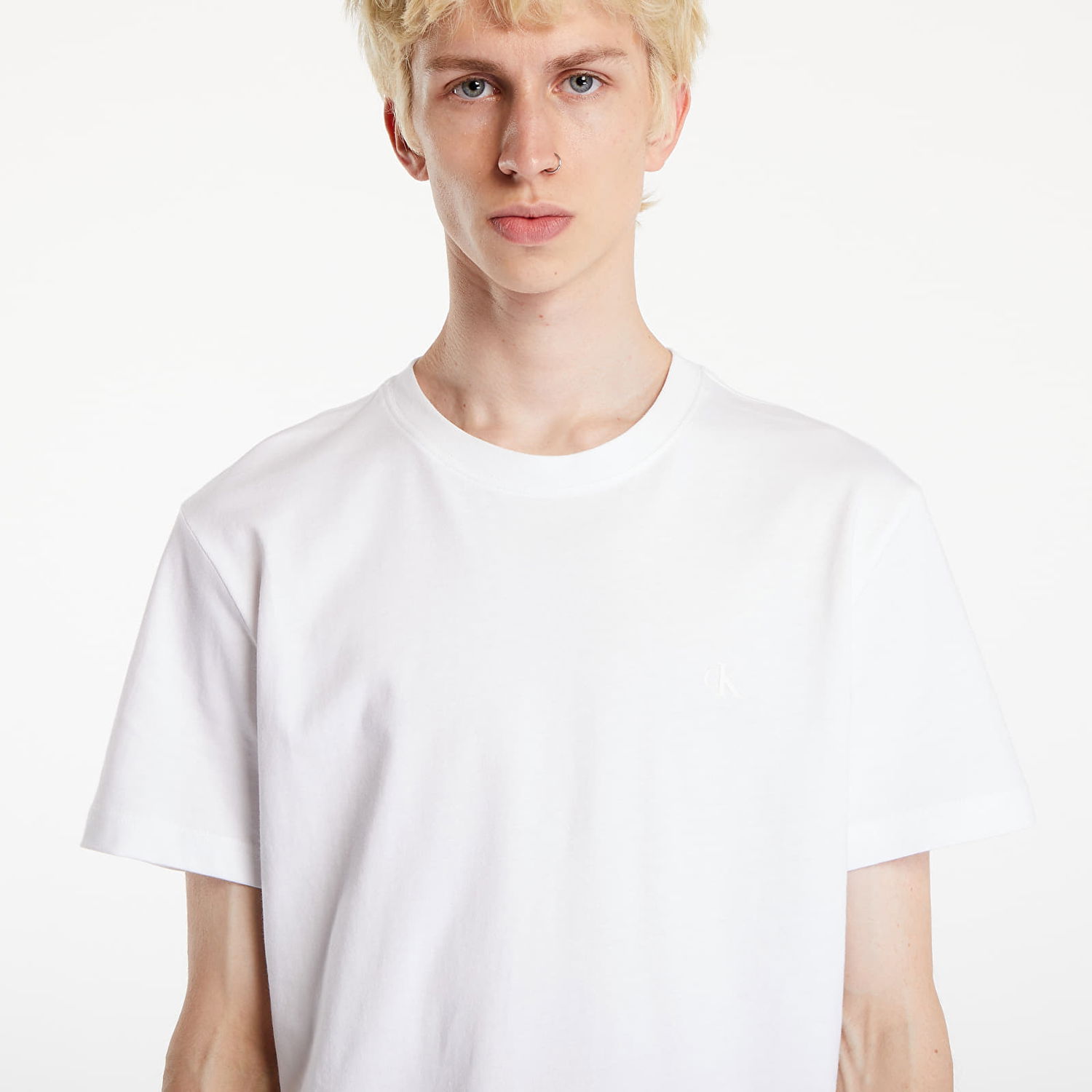 Majica CALVIN KLEIN Euphoric Monologo Tee Bright White Bela | J30J325683 YAF, 1