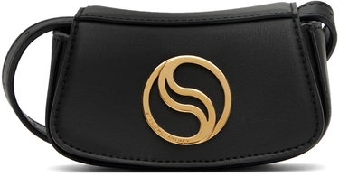 Torba za čez ramo Stella McCartney Small S-Wave Shoulder Bag Črna | 7B0026WP0109, 0