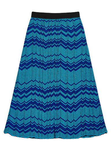 Krila Wales Bonner Palm Knit Skirt Modra | WS23KN44-KN10-750