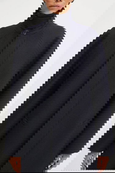 Plašči A.P.C. Long Wool Blend Coat Gaia Mornarica | WVBEB.F01533, 3