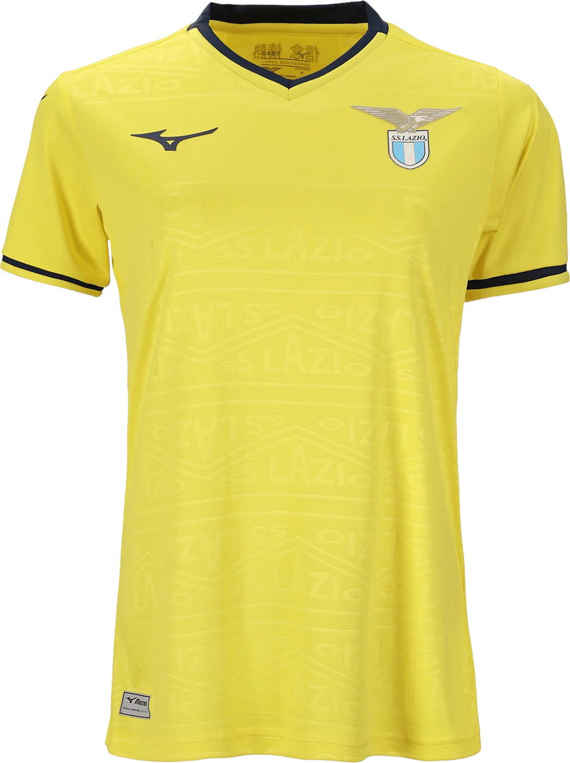 Dres Mizuno Lazio Roma Jersey Away 2024/25 Rumena | p2gabx08-43