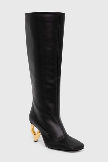 Superge in čevlji JW Anderson Chain Heel Knee High Boots Črna | ANW43020A.999, 0