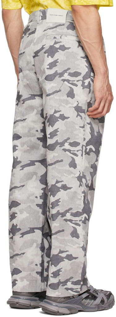 Cargo hlače Feng Chen Wang Feng Chen Wang Cotton Camouflage Trousers Siva | FMS13TR05, 2