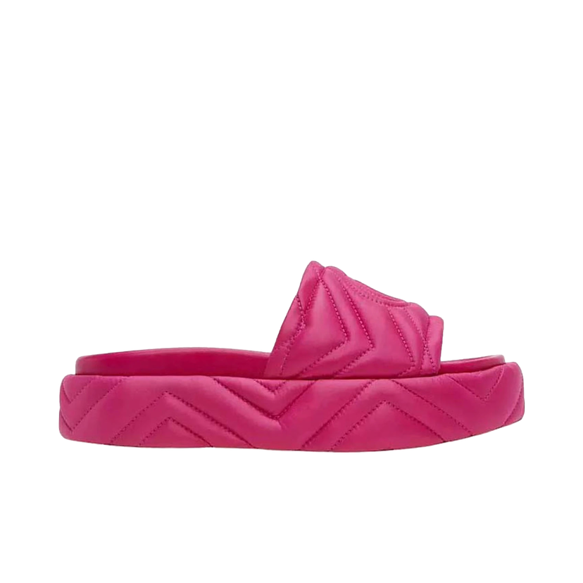 Superge in čevlji Gucci Quilted Angelina Platform 55 mm Sandal Lovely Pink W Roza | 723382 FQL00 5422