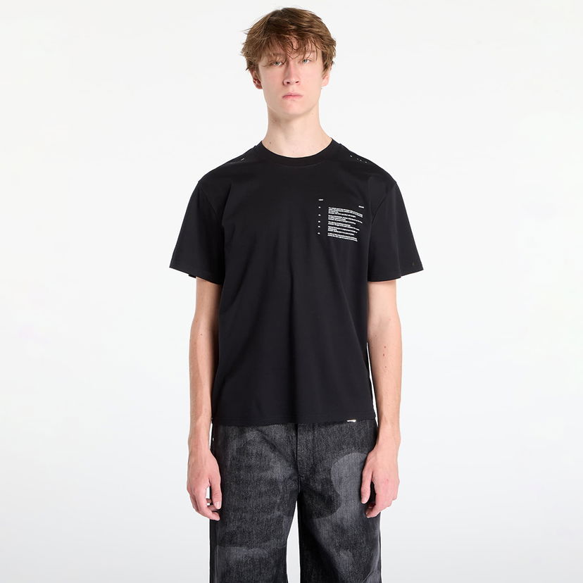 Majica HELIOT EMIL Photon T-Shirt Black Črna | AW25_M_09_150_BLK01