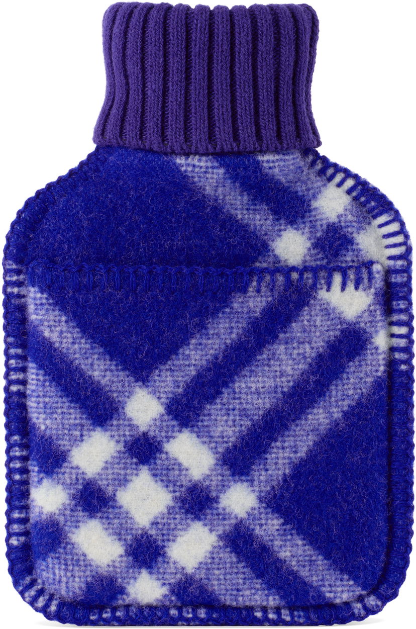 Modni dodatki Burberry Burberry Wool Check Hot Water Bottle Modra | 8077637