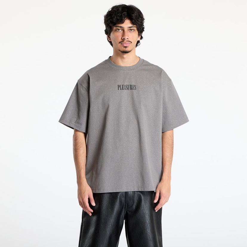 Majica Pleasures PLEASURES Onyx Glitter T-Shirt Siva | P25SU023 GREY