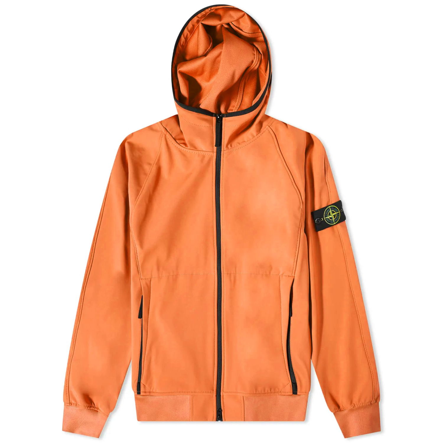 Vetrovka Stone Island Light Soft Shell-R Hooded Jacket Oranžna | 781540927-V0073, 0