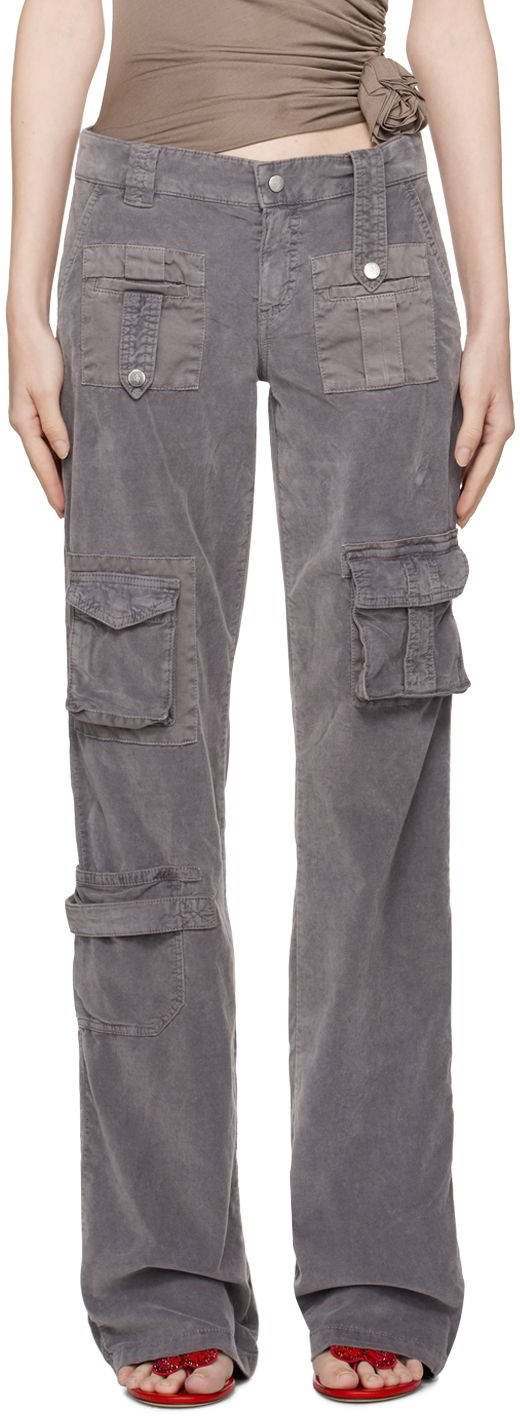 Cargo hlače Blumarine Cargo Pocket Trousers Siva | A322P101A