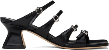 Obleke Aeyde Aeyde Eanna Nappa Leather Heeled Sandals Črna | A11-HS-ARCS55TB151-SS25-800-007, 0