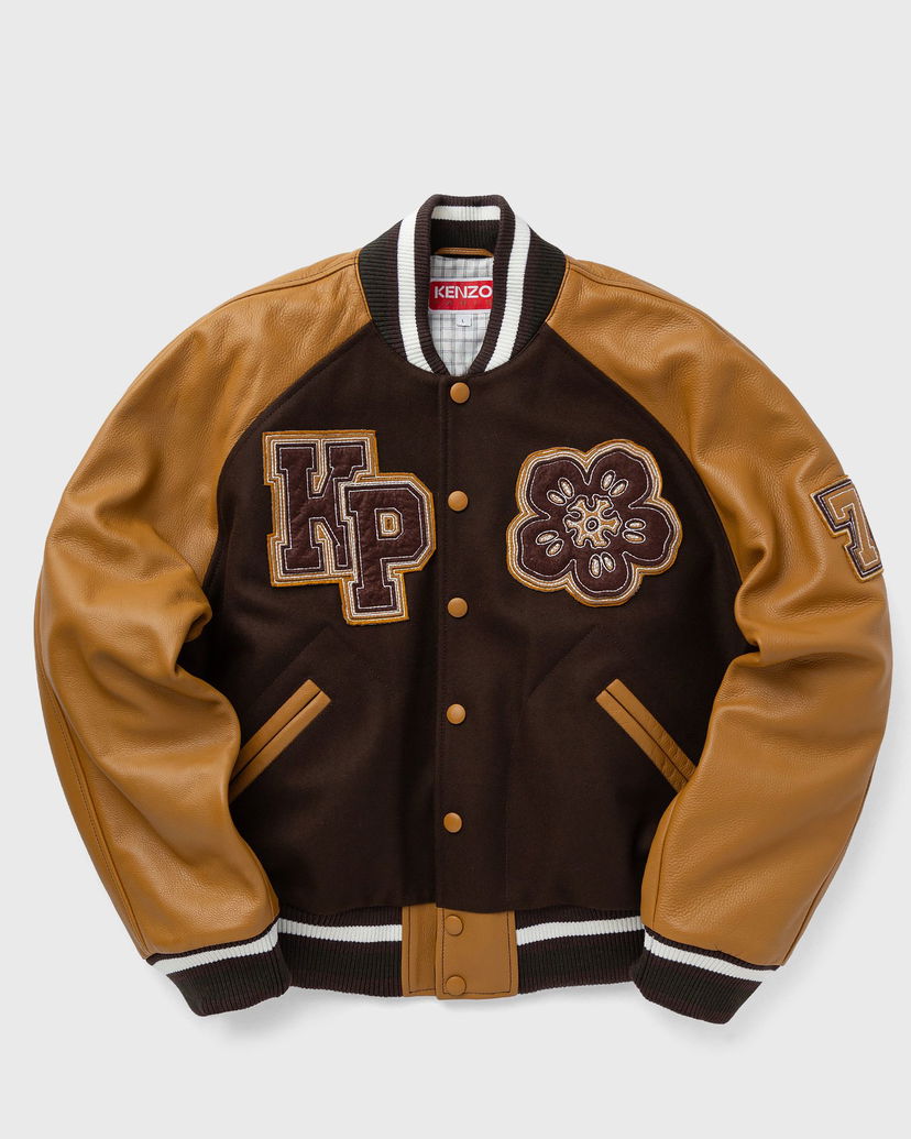 Jakna KENZO BOKE FLOWER VARSITY JACKET men College Rjava | FE68BL1459OH.90