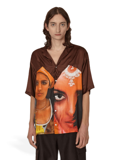 Srajce Ahluwalia Lateo Shirt Rjava | M-AHLU-TO010-AW22-FA40 WP