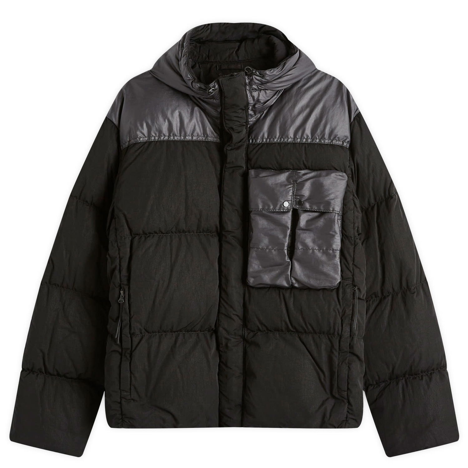 Jakna C.P. Company Chrome-R Mixed Goggle Down Jacket Črna | 17CMOW032A-006369M-999, 0