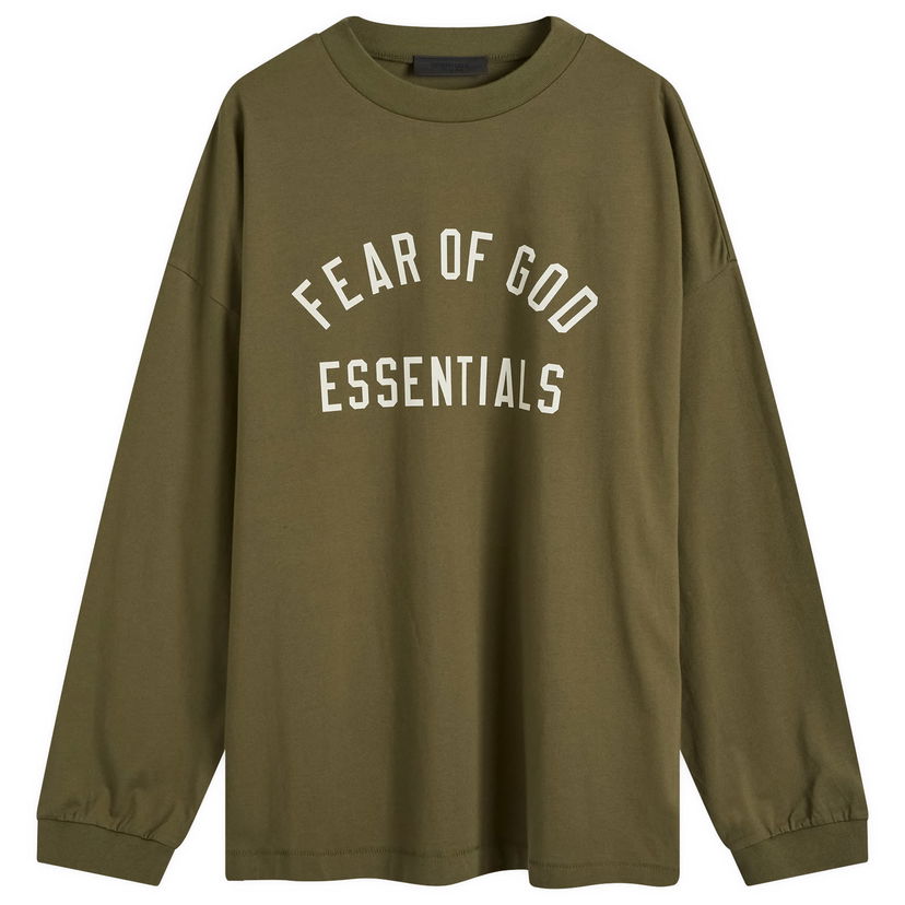 Majica Fear of God Essentials Long Sleeve T-Shirt Zelena | 125BT244205F