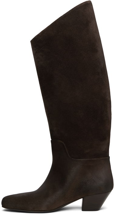 Oblačila Marsèll Marsell Goccio Reversed Leather Tall Boots Rjava | MW8341 P024, 2