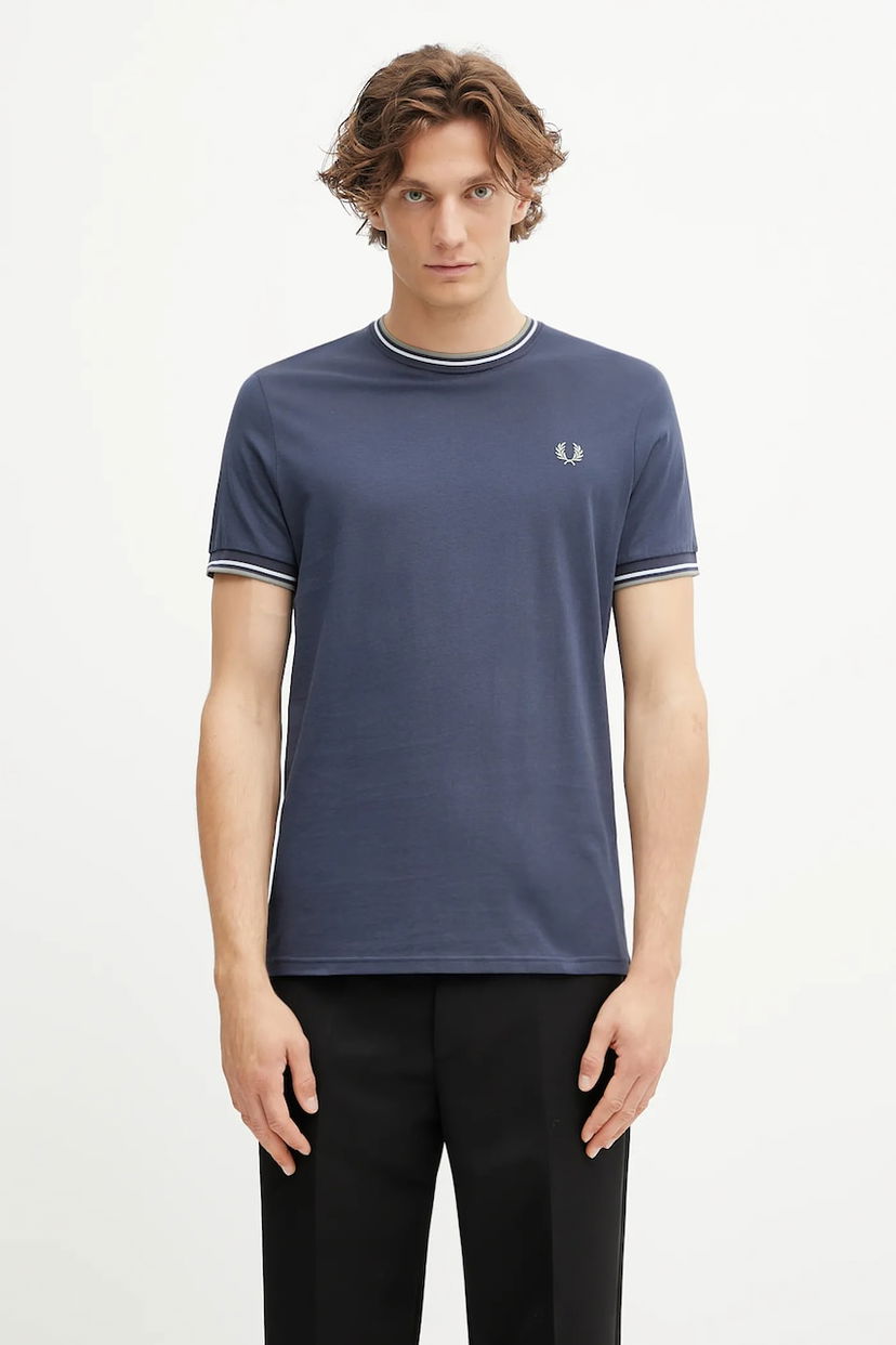 Majica Fred Perry Fred Perry Tipped Ringer T-Shirt Mornarica | M1588V