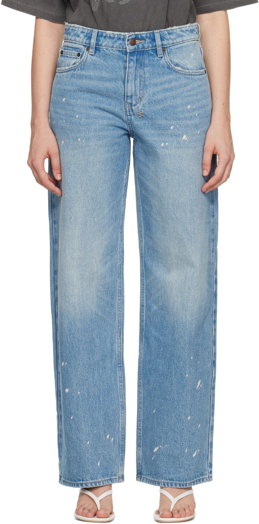 Kavbojke Ksubi Ksubi Empire Wide Leg Jeans Modra | WPF25DJ009