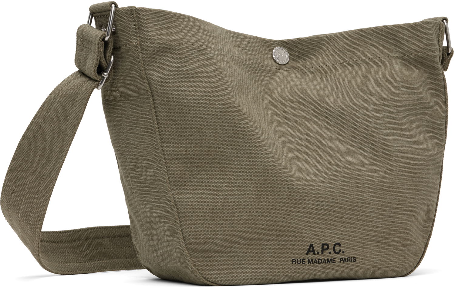 Torba za čez ramo A.P.C. A.P.C. Journal Small Canvas Crossbody Bag Zelena | PSAJZ-M67010, 1