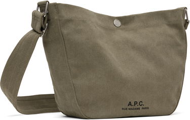 Torba za čez ramo A.P.C. A.P.C. Journal Small Canvas Crossbody Bag Zelena | PSAJZ-M67010, 1