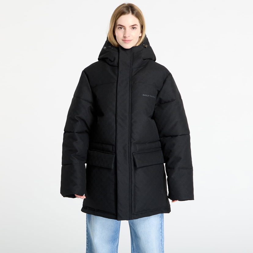 Puhovka DAILY PAPER Daily Paper Oba Monogram Puffer Jacket Črna | 2521155