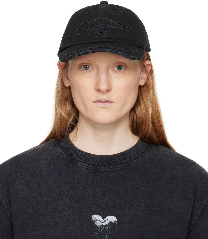 Kapa Han Kjøbenhavn Han Kjobenhavn Distressed Ripped Cap Črna | A-133000