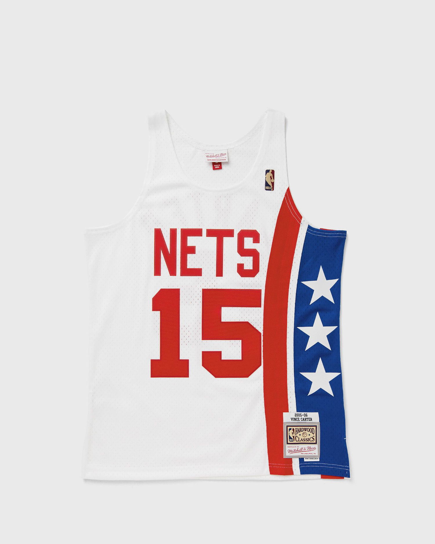 Dres Mitchell & Ness SWINGMAN JERSEY BROOKLYN NETS VINCE CARTER #15 2005 Večbarvna | JY13318-NJNWHIT, 1
