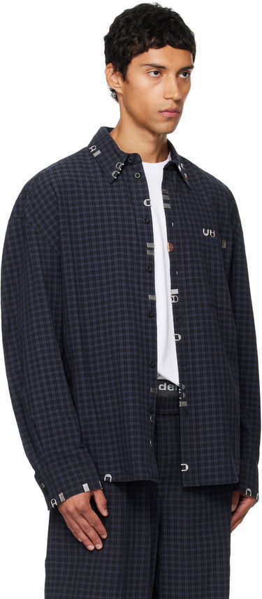 Srajce Alexander Wang Alexander Wang Boxy Check Shirt Mornarica | 6WC3251093, 1