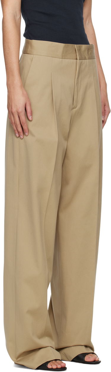 Hlače MSGM MSGM Faille Pleated Trousers Bež | 3841MDP20 257138, 1